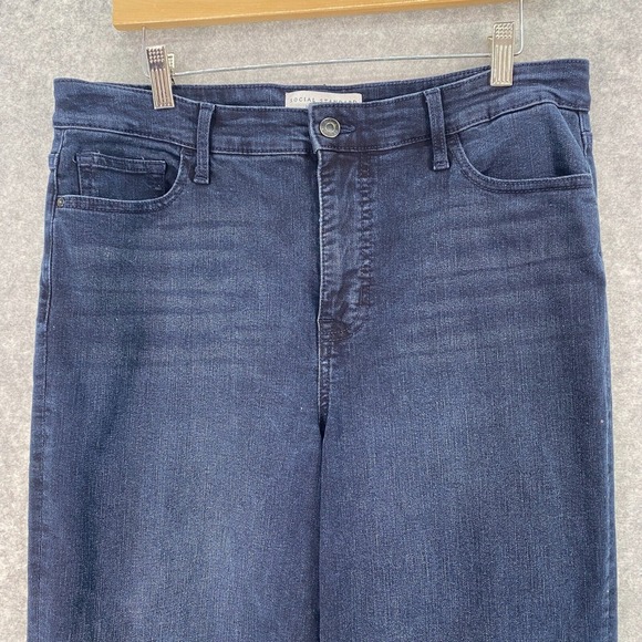 Social Standard by Sanctuary Slim Straight Dark‎ Wash Denim Jeans Womens 12 31 - Picture 2 of 10